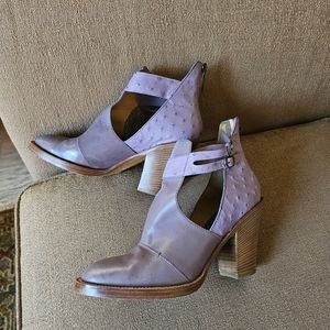 Lucchese Purple Ankle Boots